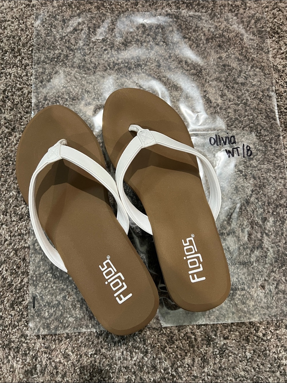 Flojos Olivia White Wedge Sandals